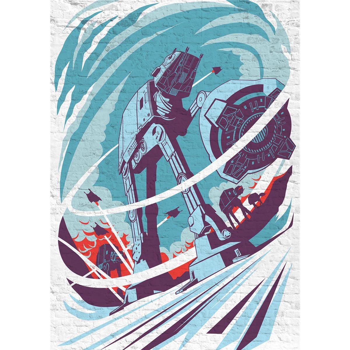 Vlies Fototapete - Star Wars Classic Concrete Hoth - Größe 200 x 280 cm
