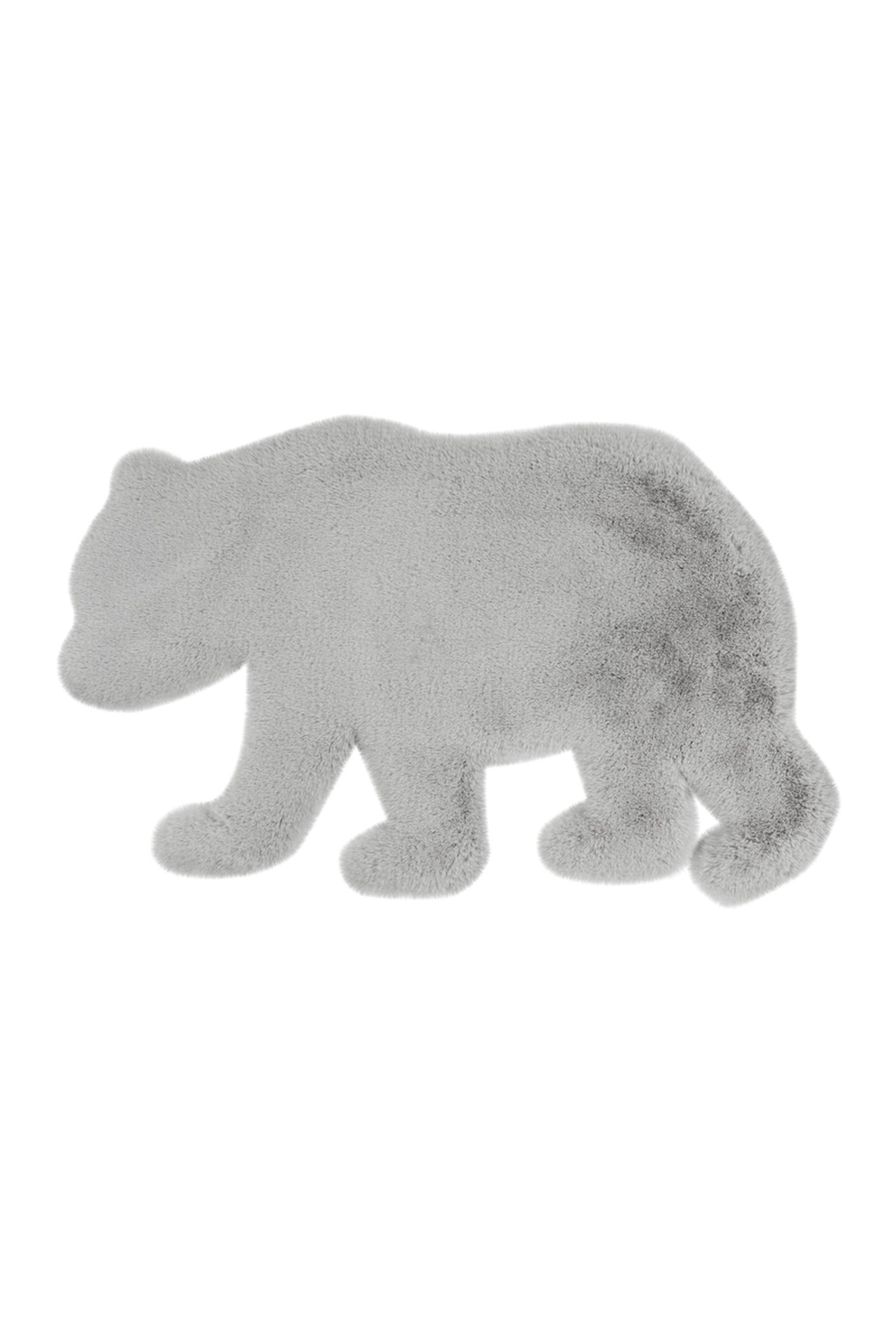 Teppich Lovely Kids 225-Bear Grau / Blau 53 cm x 90 cm