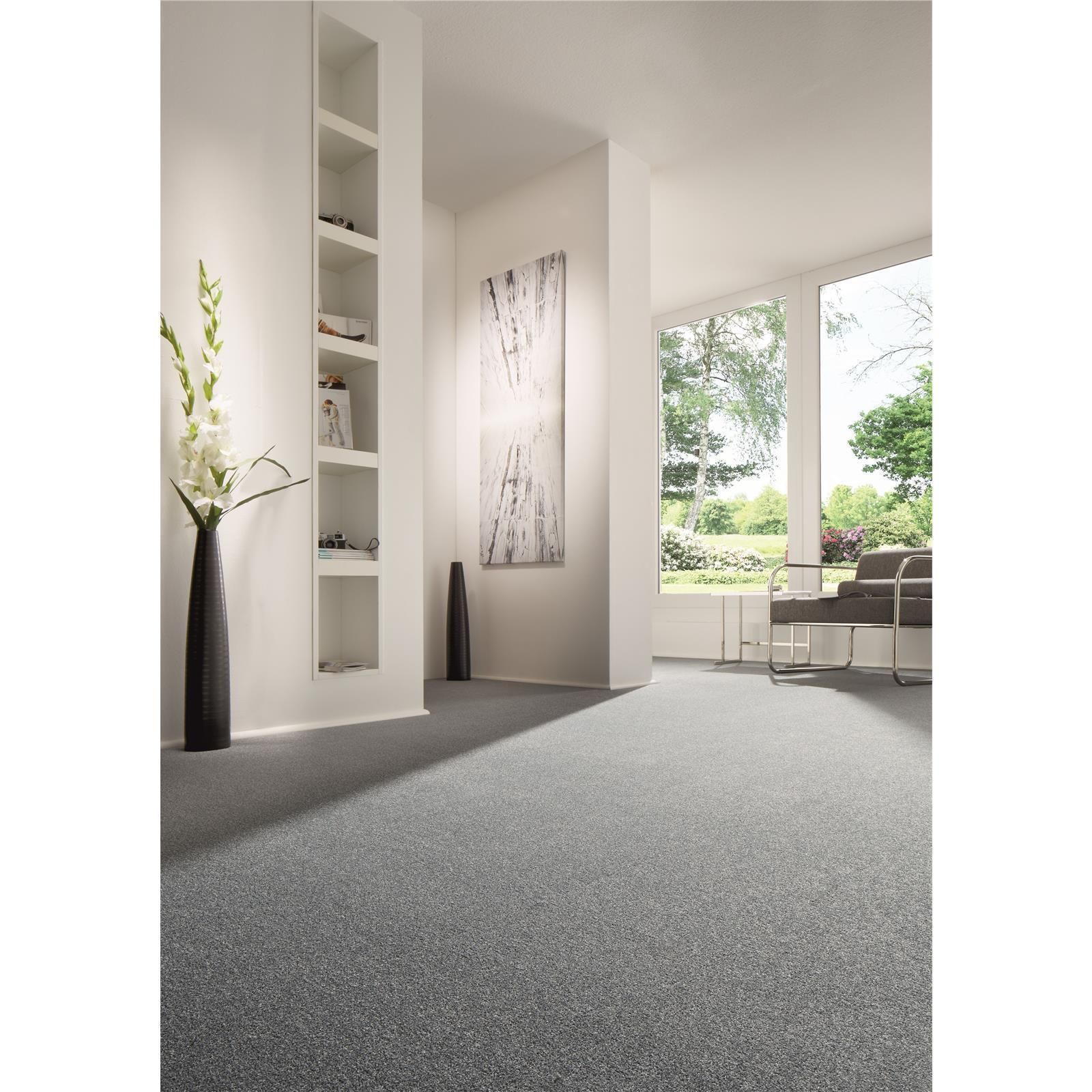 Teppichfliesen 25 x 100 cm selbsthaftend Infloor-Girloon Comfort/Twist Rot 160 gemustert