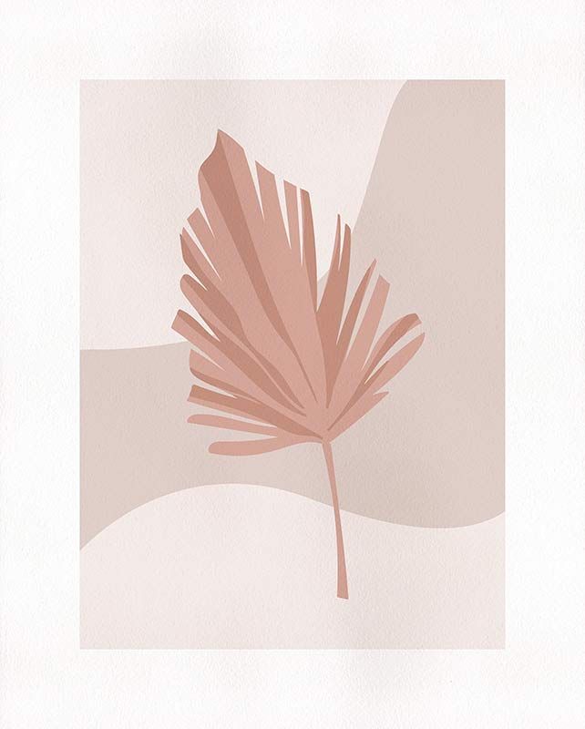 Komar Wandbild - Minimalist Leaf Lover  - Größe: 40 x 50 cm