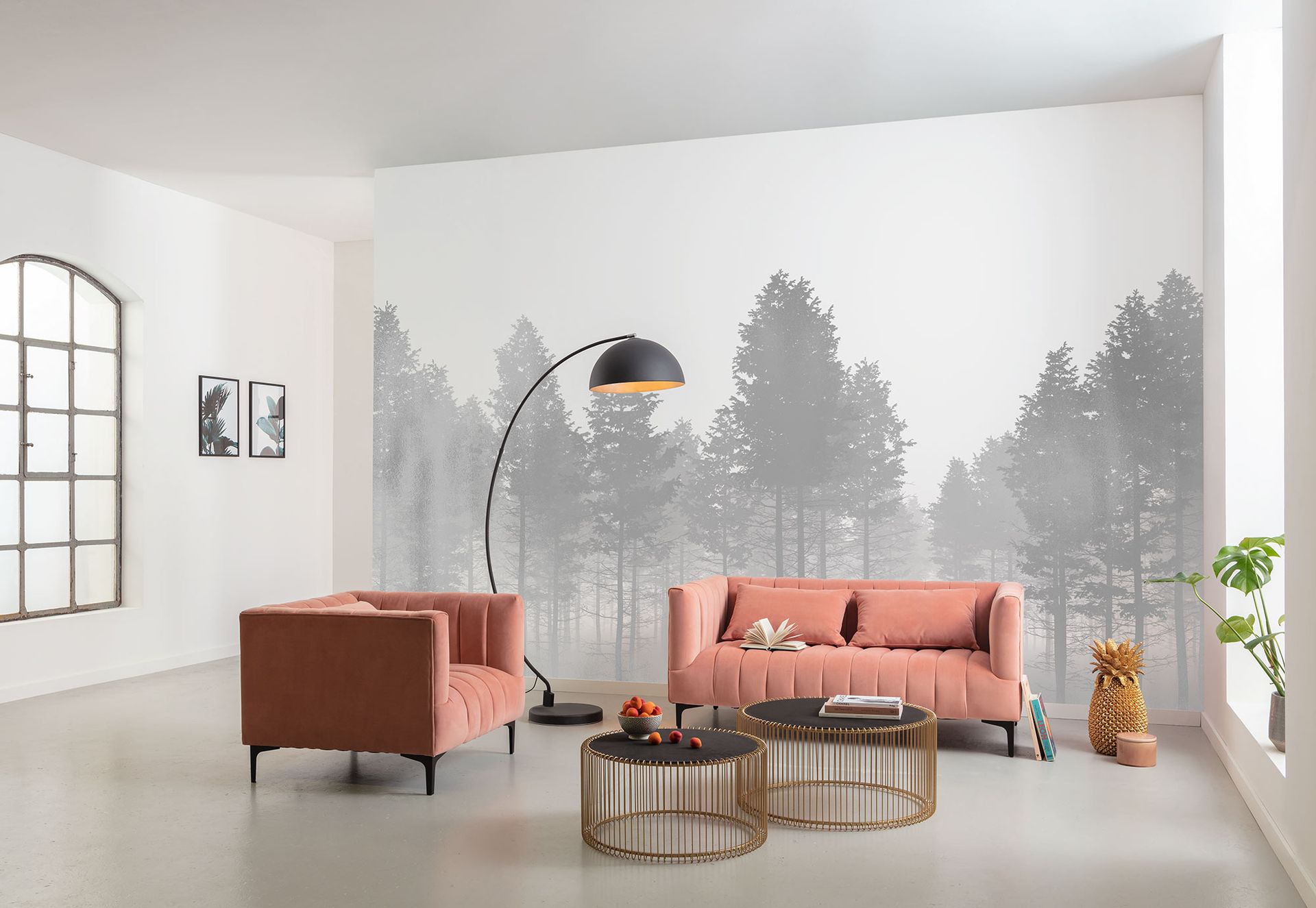 Vlies Fototapete - Silver Haze - Größe 400 x 280 cm