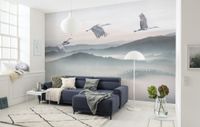 Vlies Fototapete - Mystic Cranes - Größe 400 x 280 cm