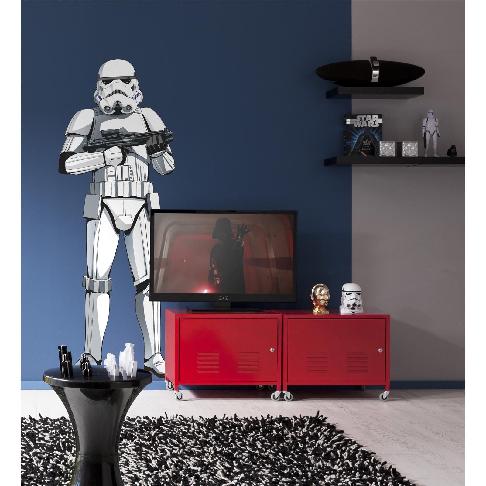 Selbstklebende Vlies Fototapete/Wandtattoo - Star Wars XXL Stormtrooper - Größe 127 x 188 cm