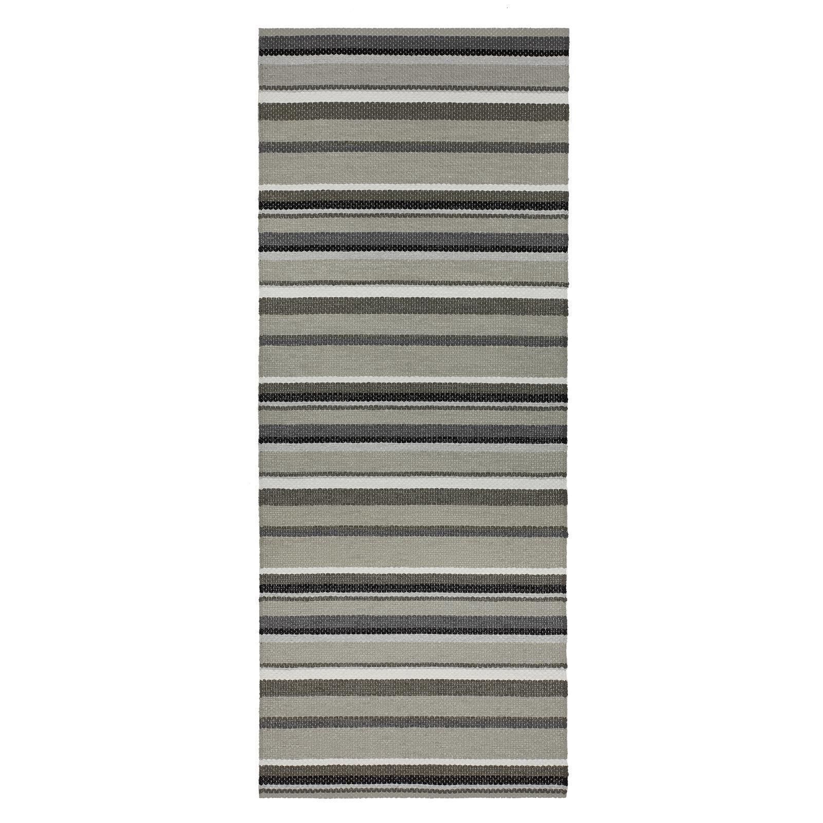 Teppich Swedy BAND V13 Mittelgrau - 60 cm x 110 cm