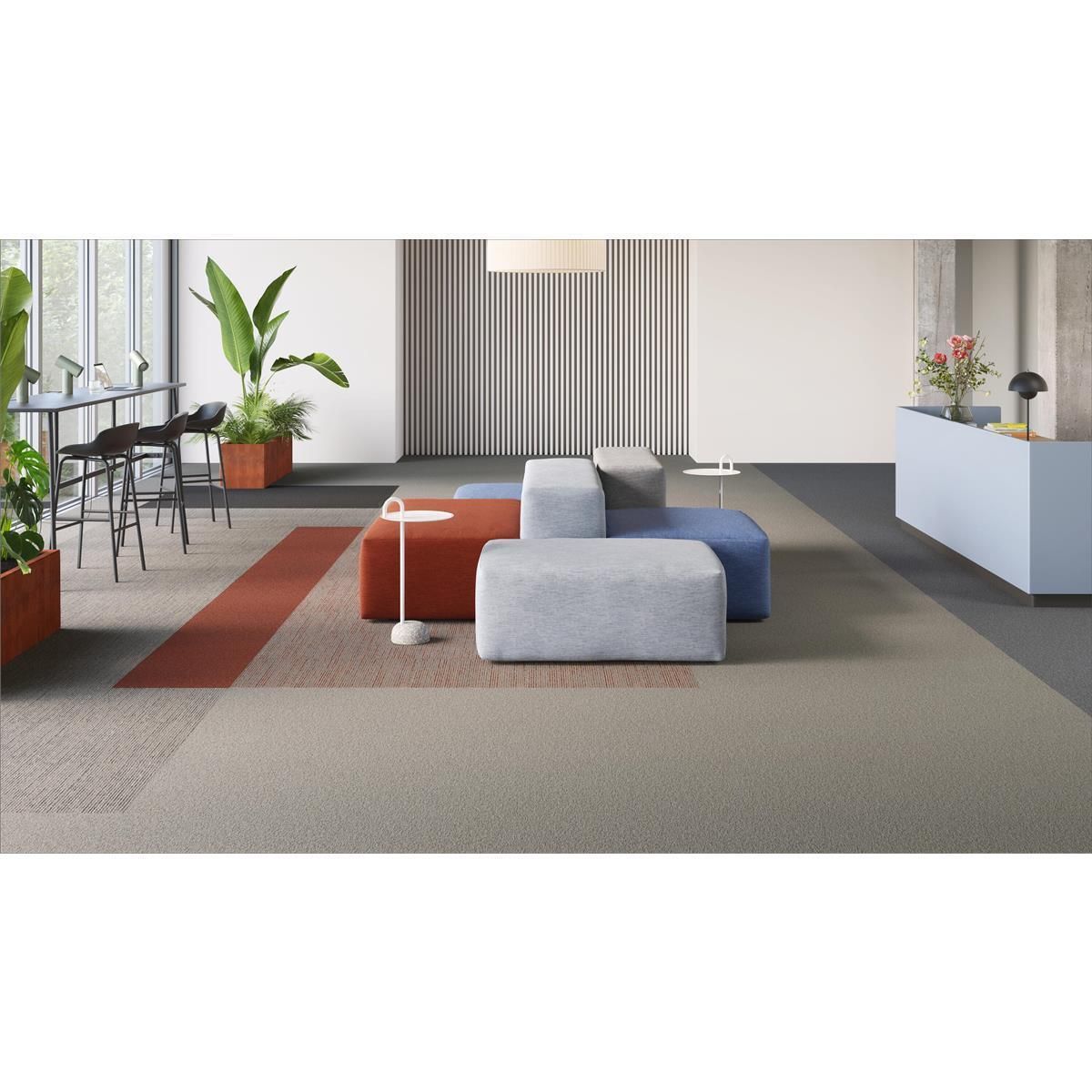 Teppichfliesen Desso Essence Pure AD07 5411 Orange Mittel Schlinge 50 x 50 cm