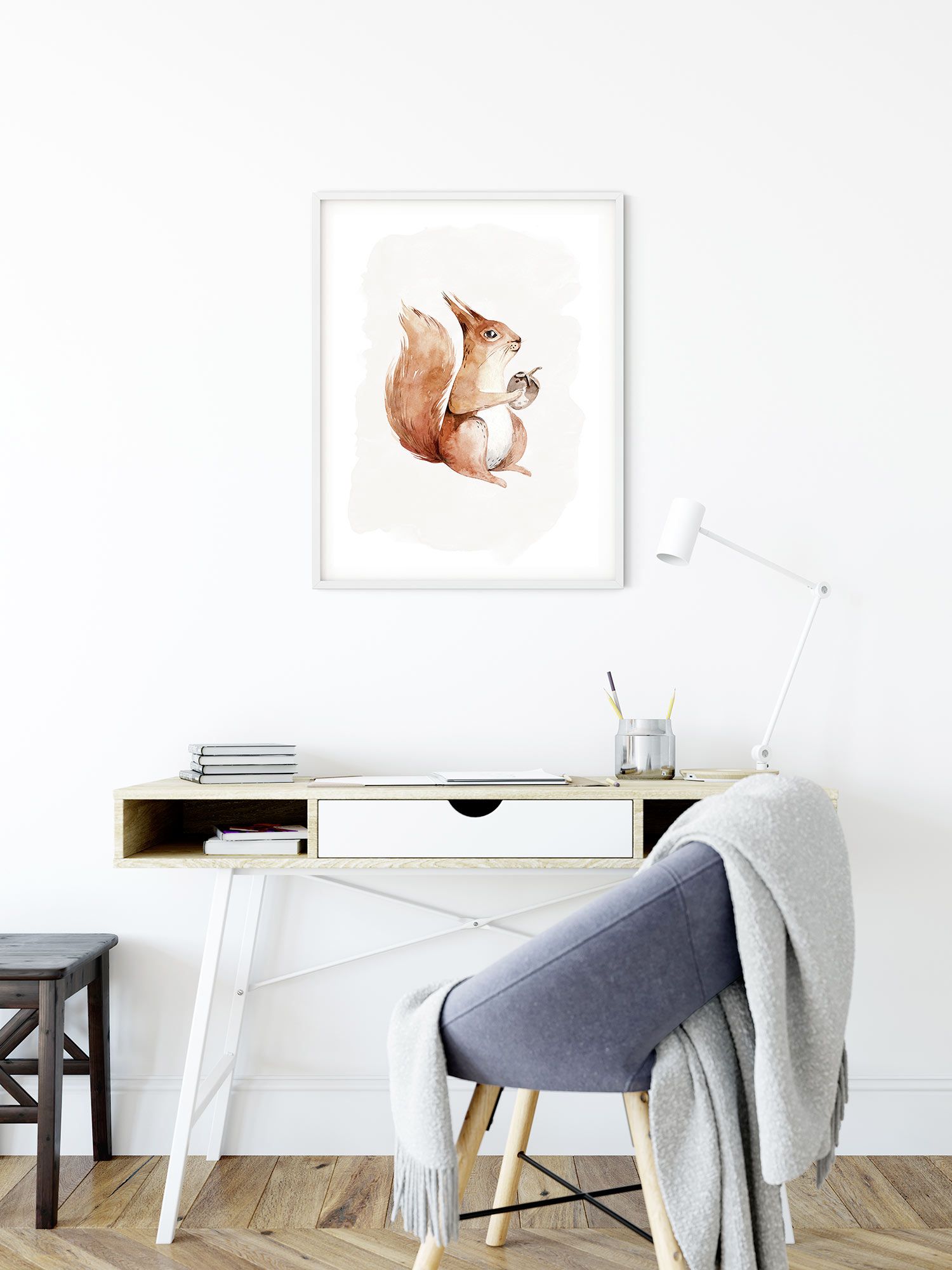 Komar Wandbild - Hungry Squirrel - Größe: 30 x 40 cm