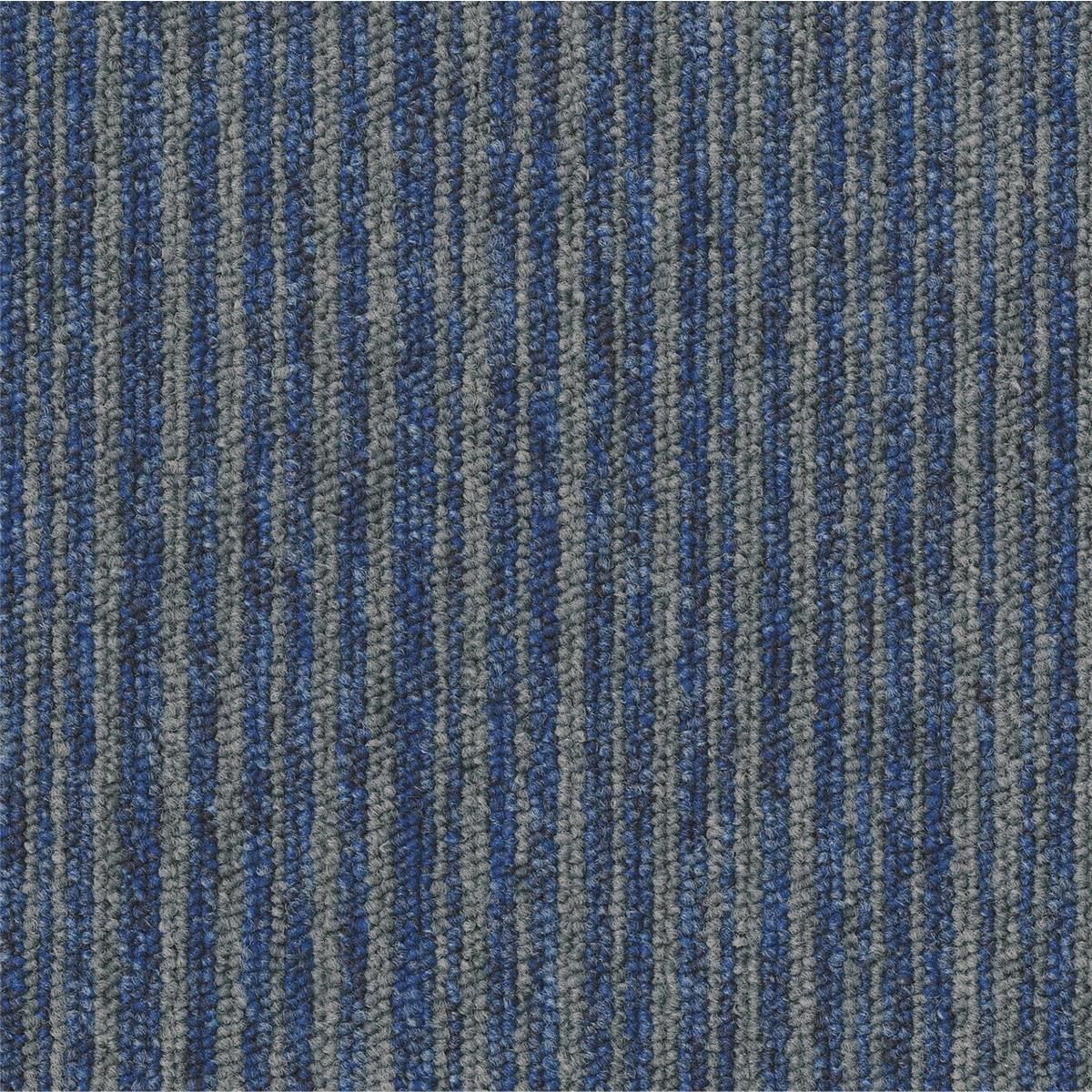 Teppichfliesen 50 x 50 cm Schlinge Essence Stripe  AA91 8522 Blau Linear