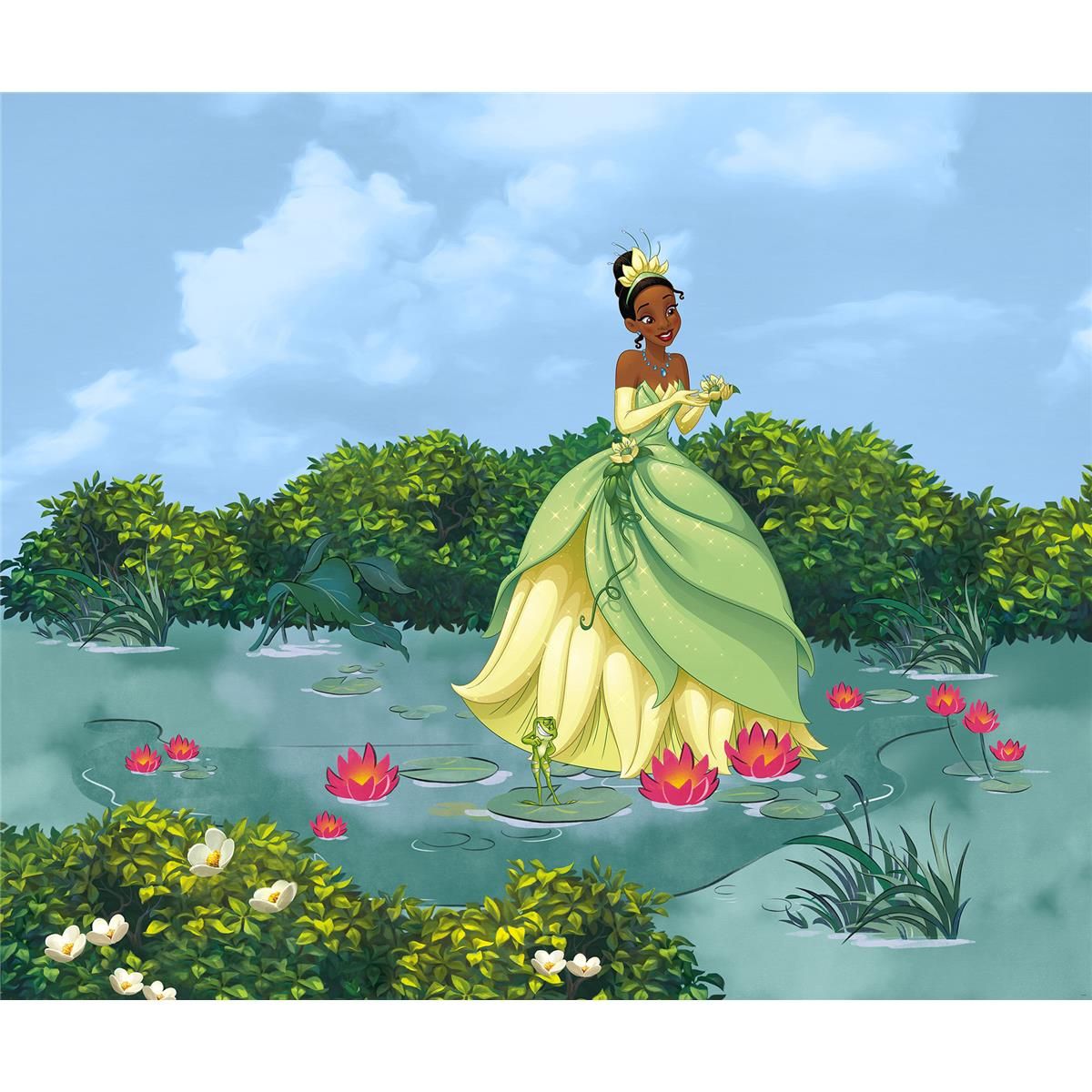 Vlies Fototapete -Tiana Lucky Pond - Größe 300 x 250 cm