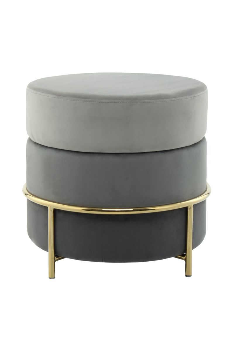 Hocker Matilda 125 Grau - 48,5 cm (L) x 48,5 cm (B) x 46 cm (H)