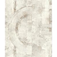 Tapete Modern graphisch Vinyltapete Offwhite versetzter Ansatz 53 cm x 10,05 m