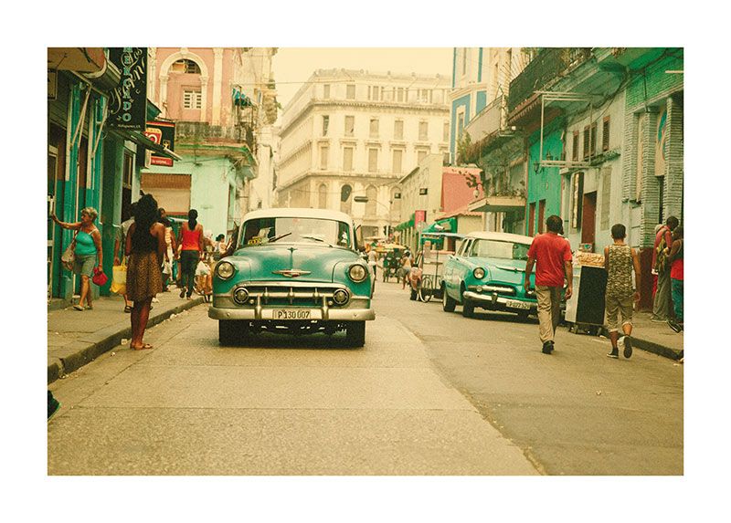 Komar Wandbild - Cuba Rush - Größe: 70 x 50 cm