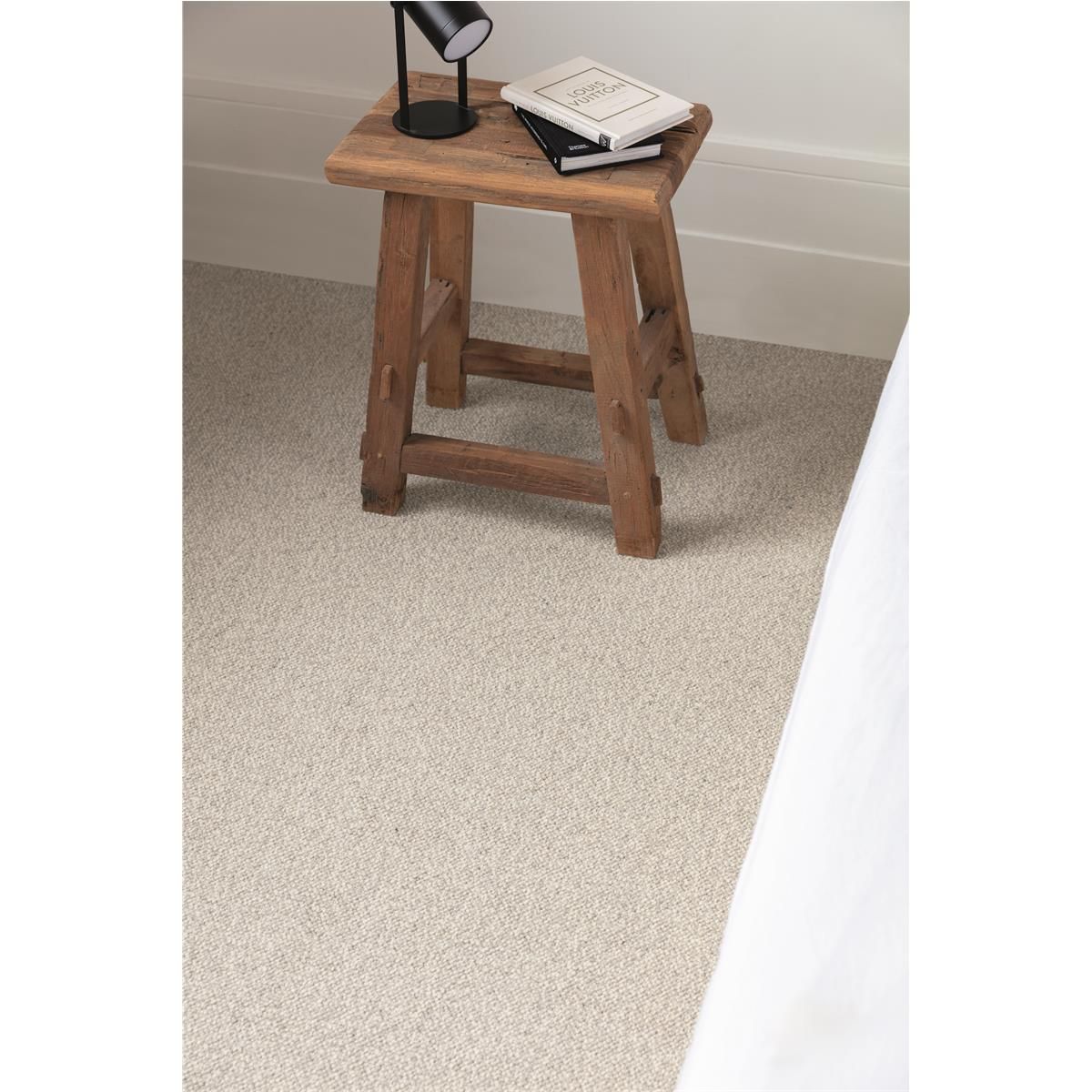 Creatuft London Creme Teppichboden getuftet Rollenbreite 400cm