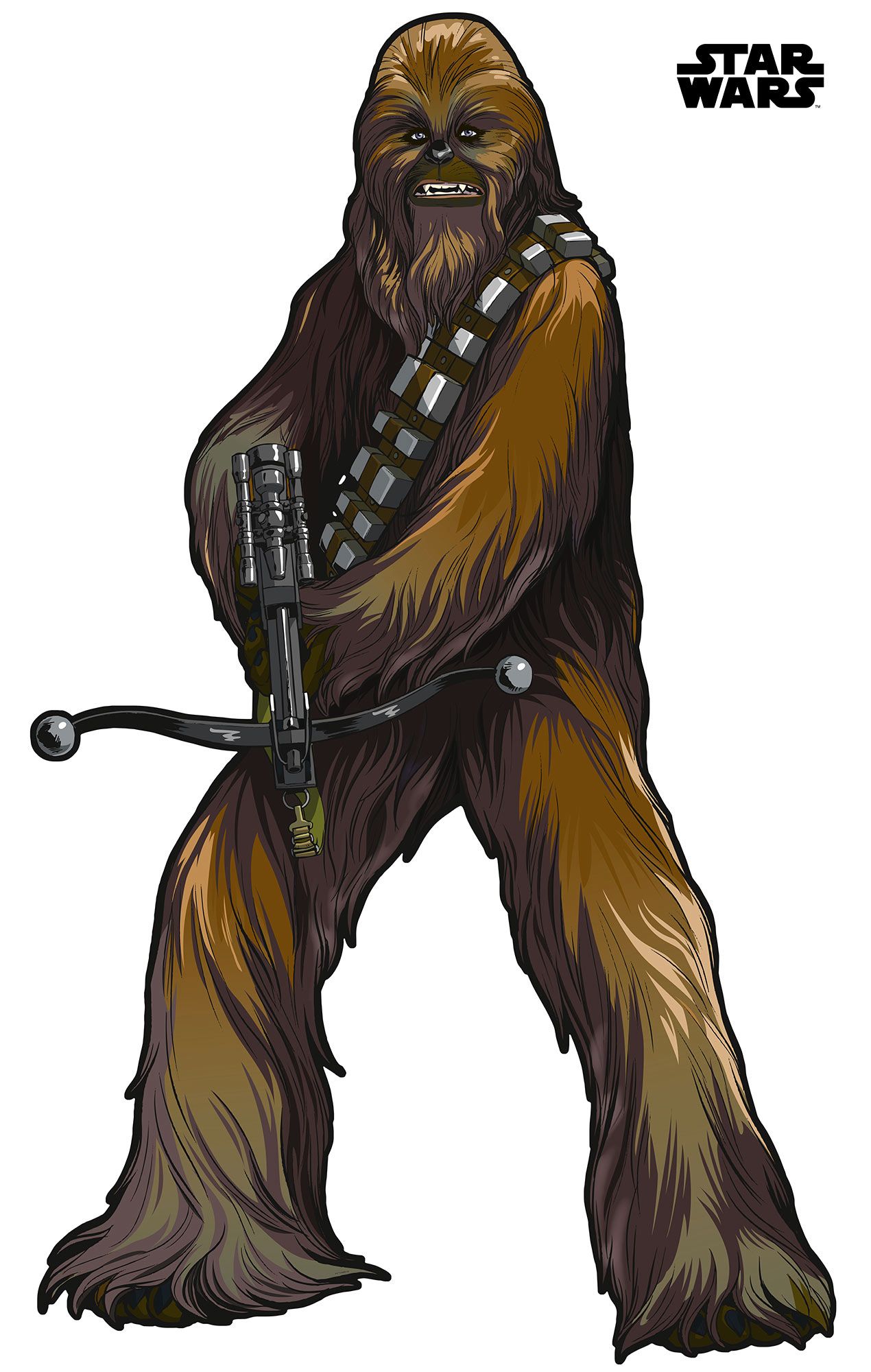 Selbstklebende Vlies Fototapete/Wandtattoo - Star Wars XXL Chewbacca - Größe 127 x 200 cm