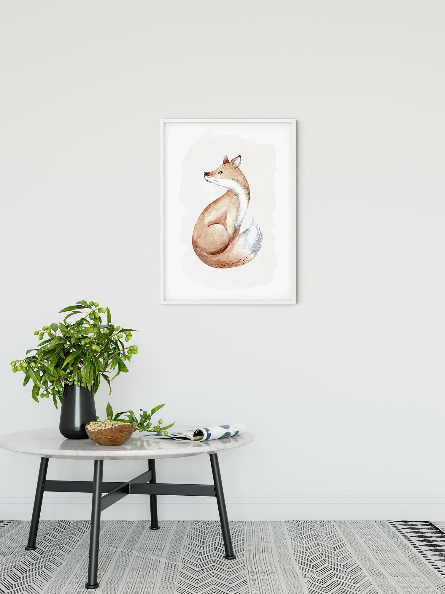 Komar Wandbild - Curious Fox - Größe: 40 x 50 cm