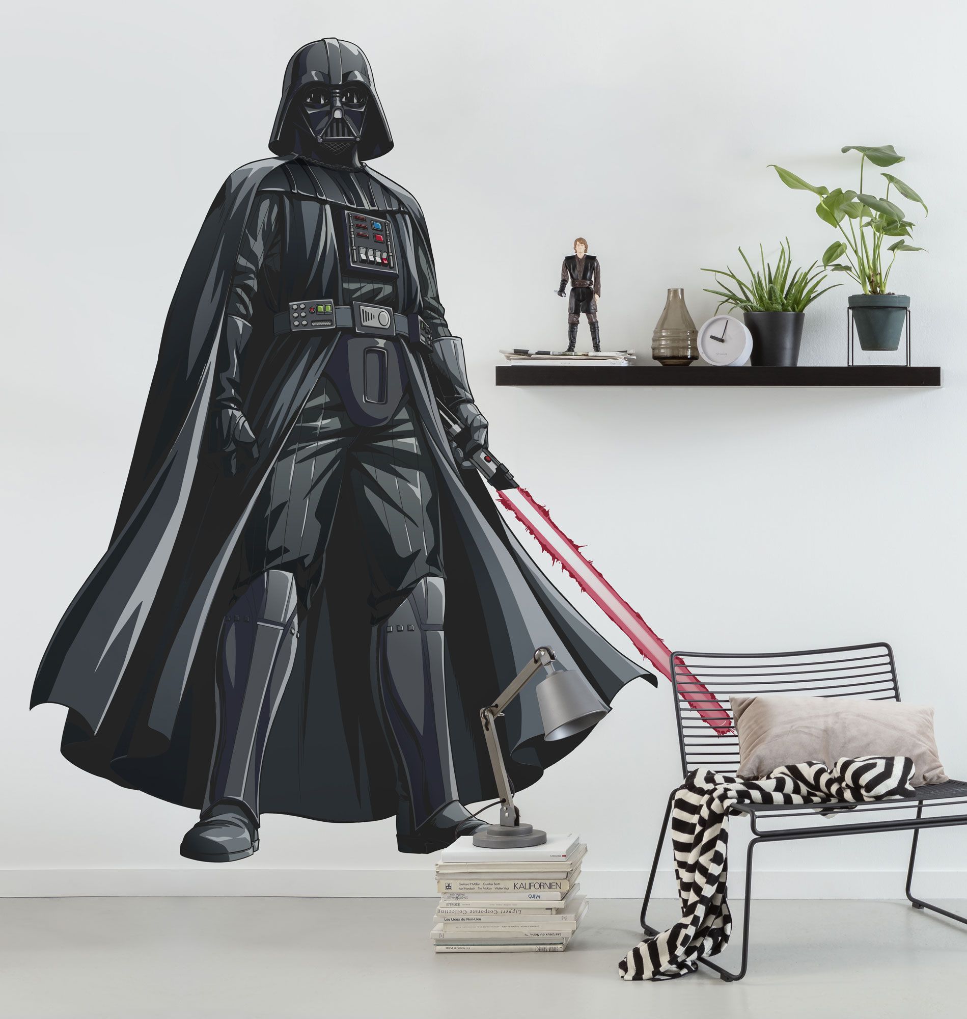 Selbstklebende Vlies Fototapete/Wandtattoo - Star Wars XXL Darth Vader - Größe 127 x 200 cm