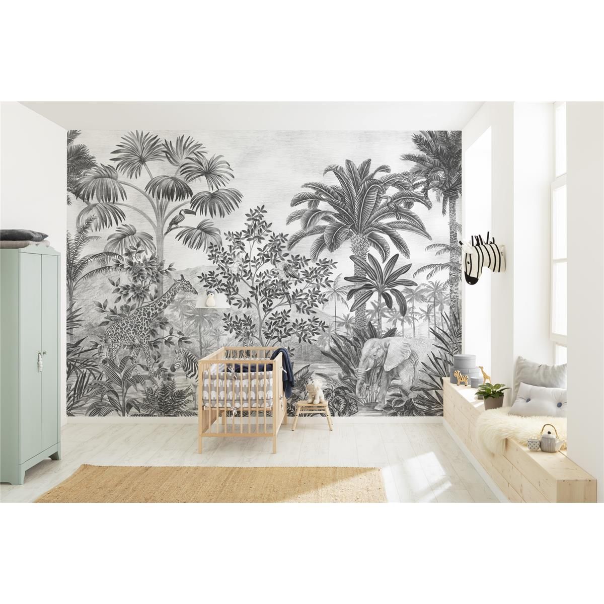 Vlies Fototapete - Jungle Evolution - Größe 350 x 280 cm