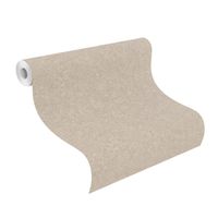 Tapete Basic uni Vinyltapete Taupe ansatzfrei 53 cm x 10,05 m