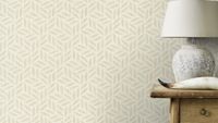 Tapete Culture Floral Vinyltapete Hellbeige gerader Ansatz 53 cm x 10,05 m