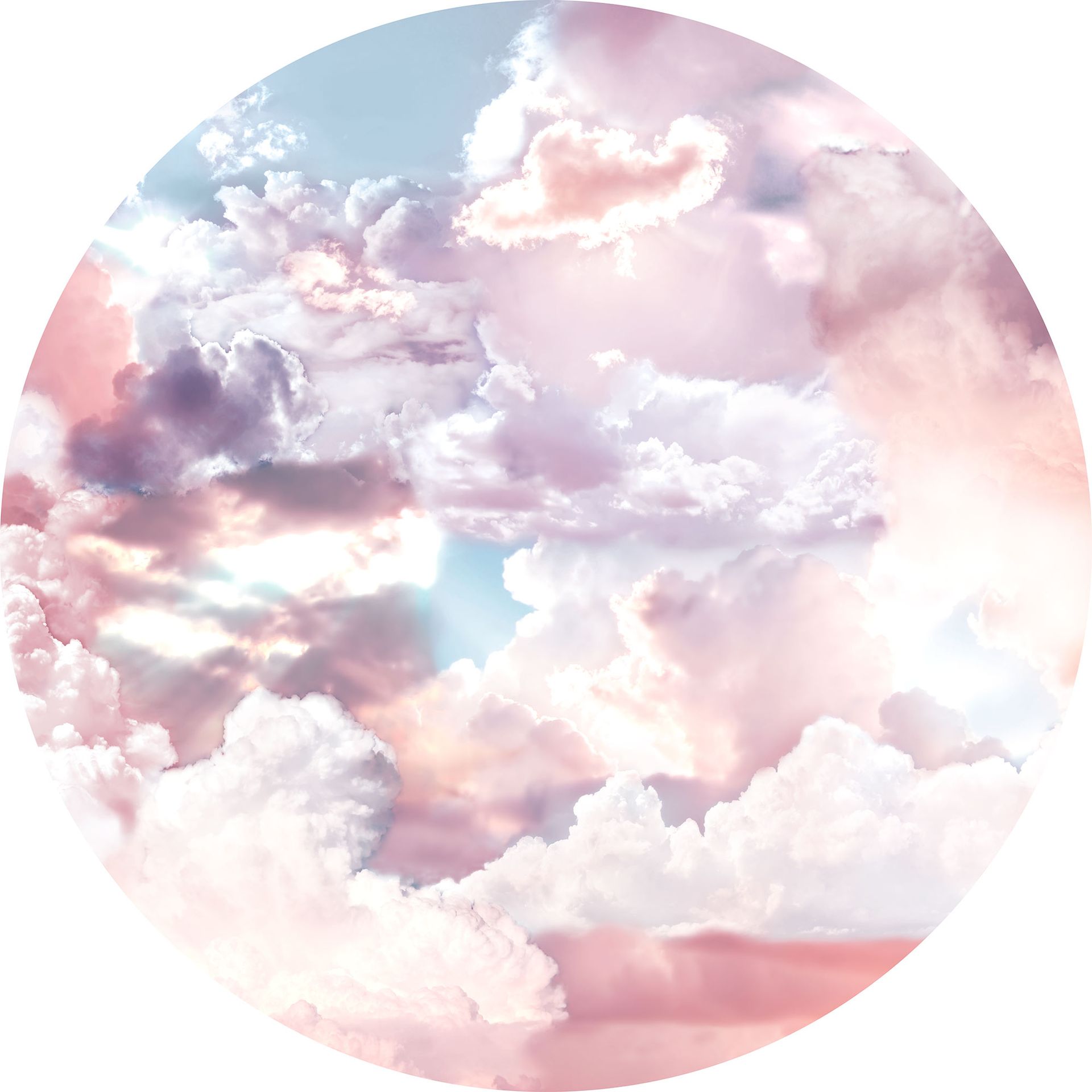 Selbstklebende Vlies Fototapete/Wandtattoo - Candy Sky - Größe 125 x 125 cm