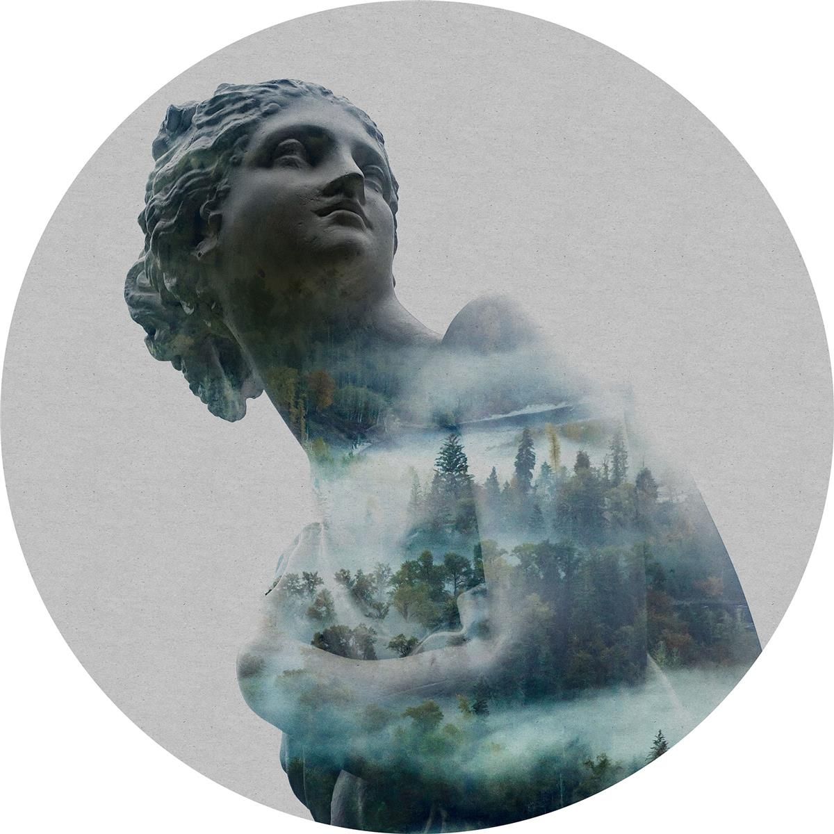 Selbstklebende Vlies Fototapete/Wandtattoo - Gaia - Größe 125 x 125 cm