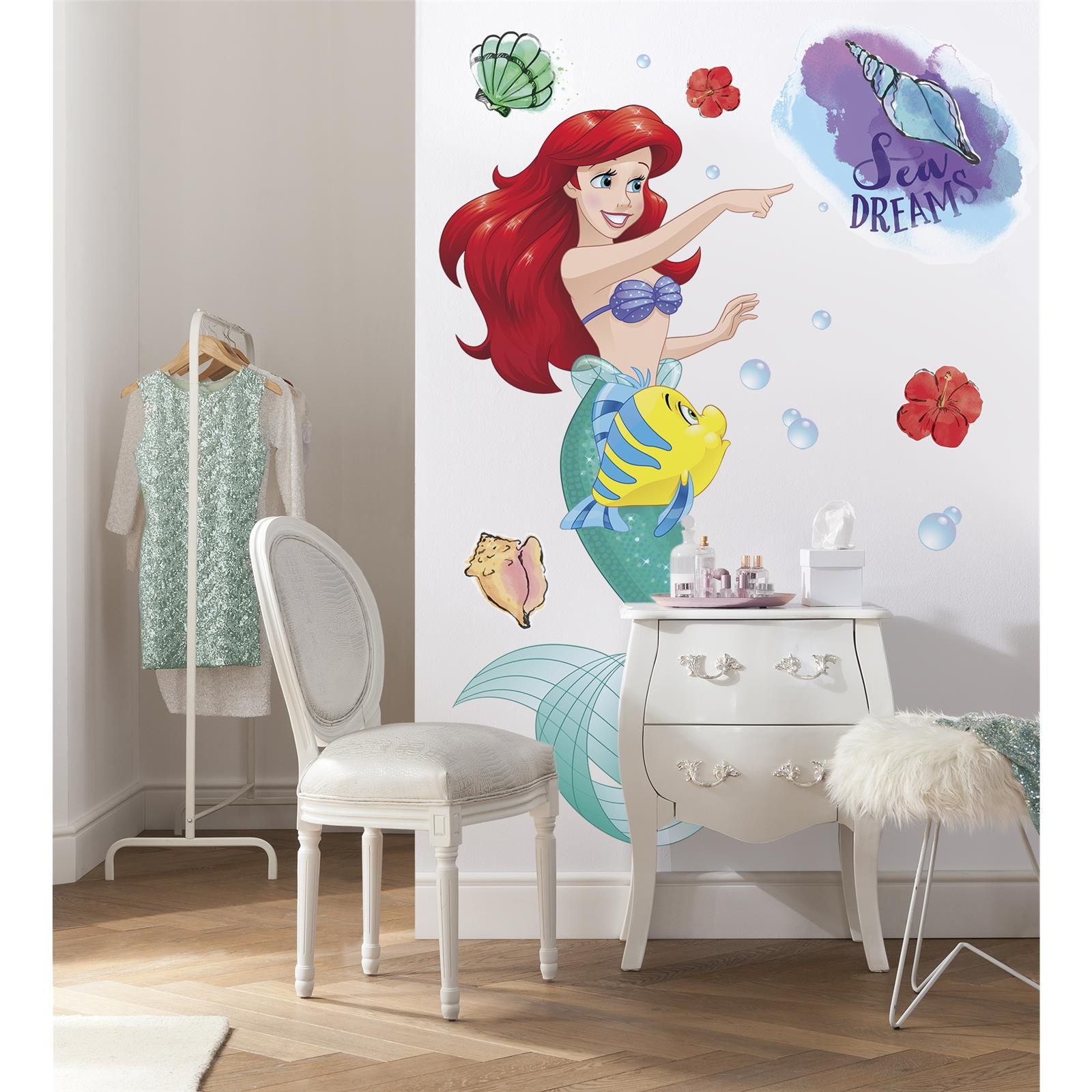 Selbstklebende Vlies Fototapete/Wandtattoo - Ariel XXL - Größe 127 x 200 cm