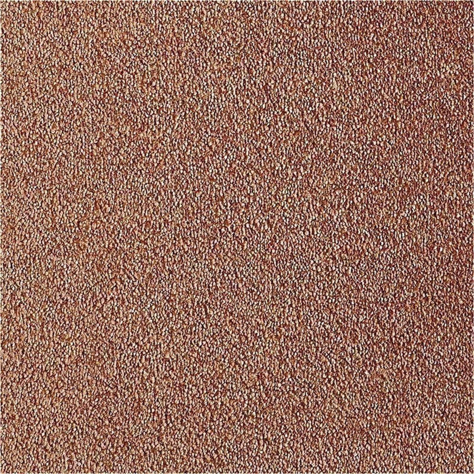 Teppichfliesen 25 x 100 cm selbsthaftend INFLOOR-GIRLOON Cosy-MO Terrakotta 231 uni