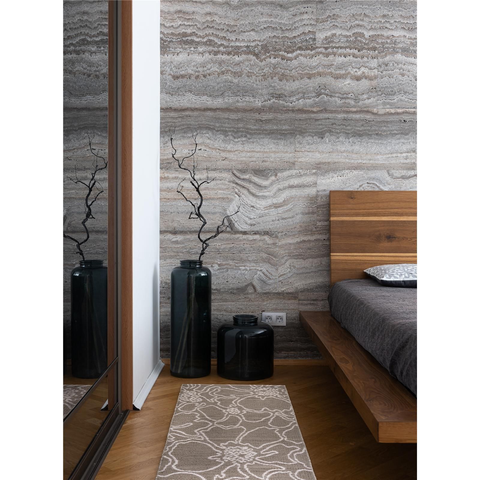 Teppich Swedy FLOU V10 Grau - 60 cm x 160 cm