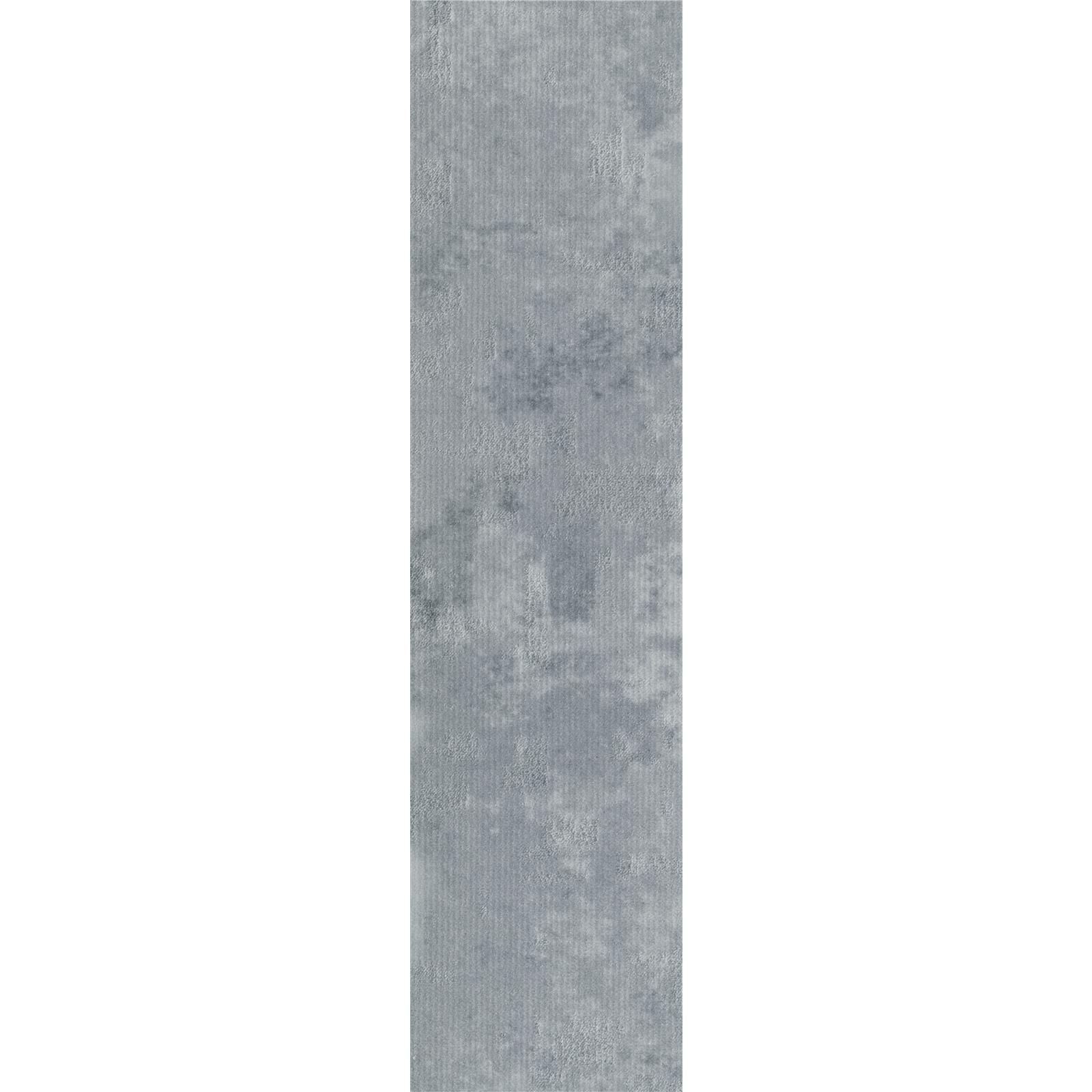 Teppichfliesen 25 x 100 cm selbsthaftend Infloor-Girloon Switch Grau 025-520 gemustert