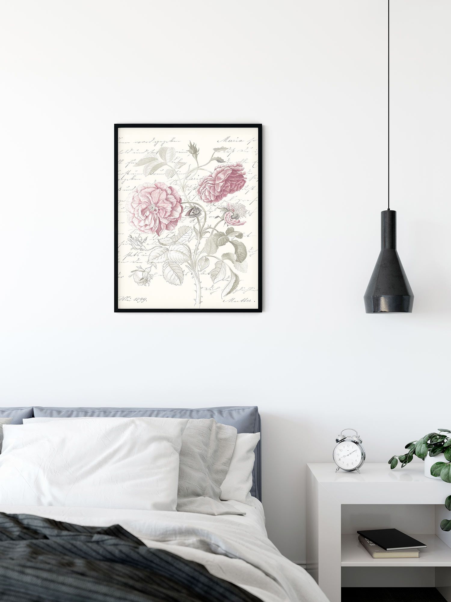 Komar Wandbild - Poème Rose - Größe: 50 x 70 cm