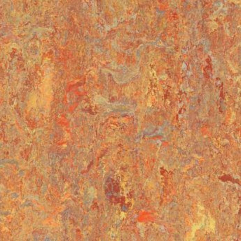 Linoleum-Boden Jokalino ART Farbe 1401 orange rot Gesamtstärke 2,5 mm - Rollenbreite 200 cm