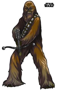 Selbstklebende Vlies Fototapete/Wandtattoo - Star Wars XXL Chewbacca - Größe 127 x 200 cm