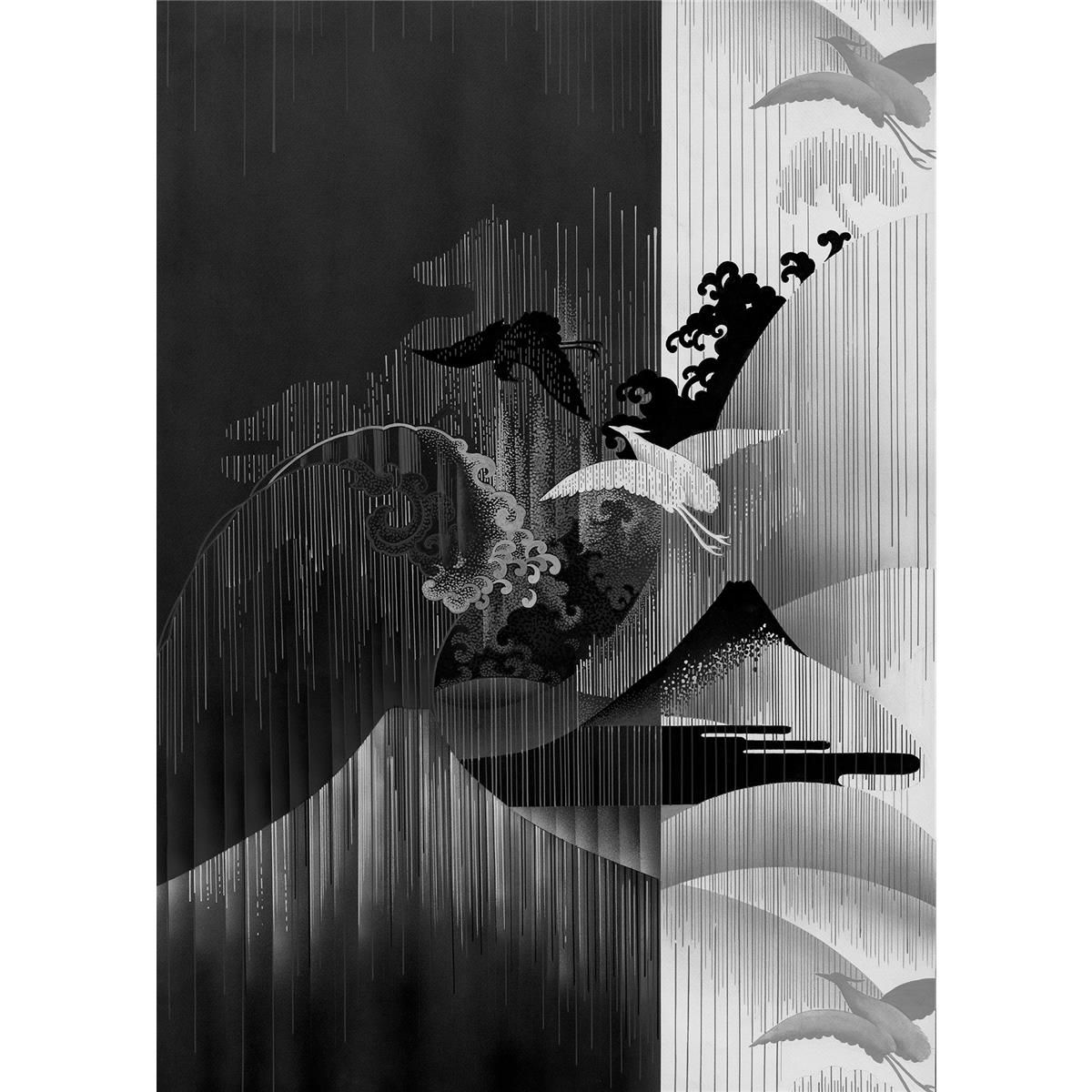 Vlies Fototapete - Yin Yang - Größe 200 x 280 cm