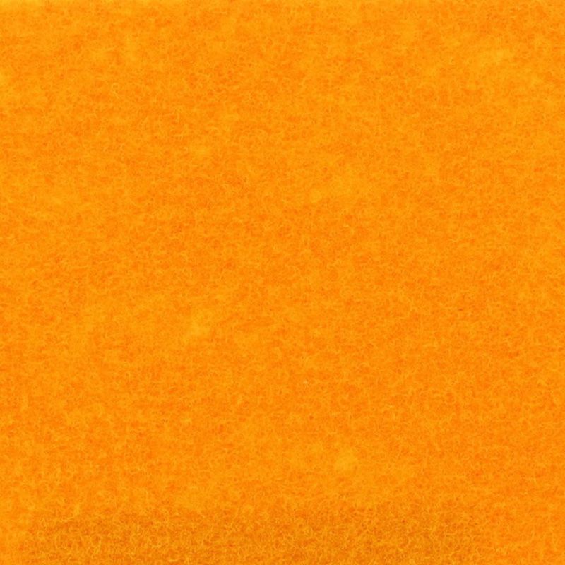 Messeboden Flacher-Nadelvlies EXPOSTYLE Mandarine 9347 mit Schutzfolie  - Rollenbreite 100 cm
