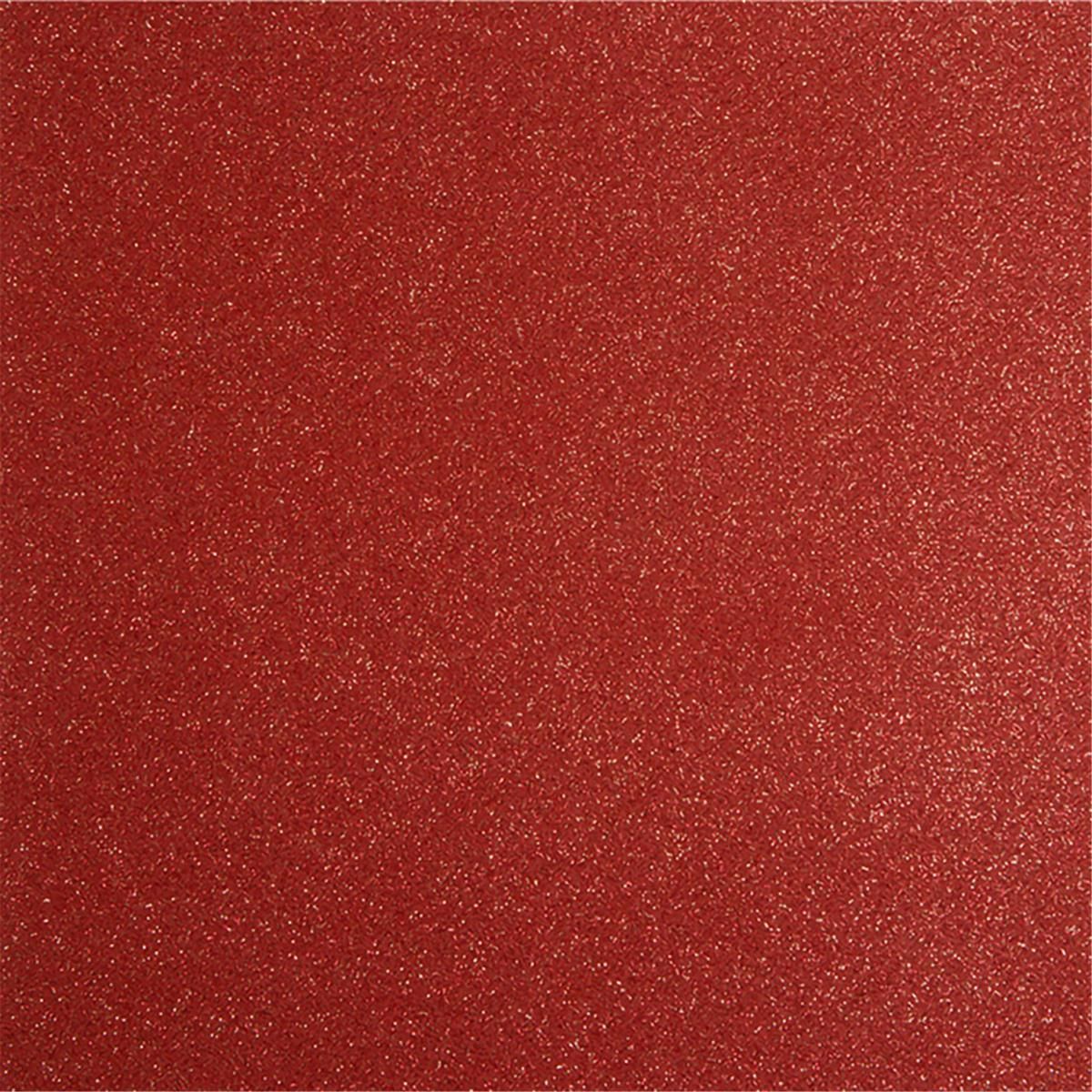 Messeboden flacher Nadelvlies mit Pailetten EXPOGLITTER Red 0962 ohne Schutzfolie - Rollenbreite 200 cm