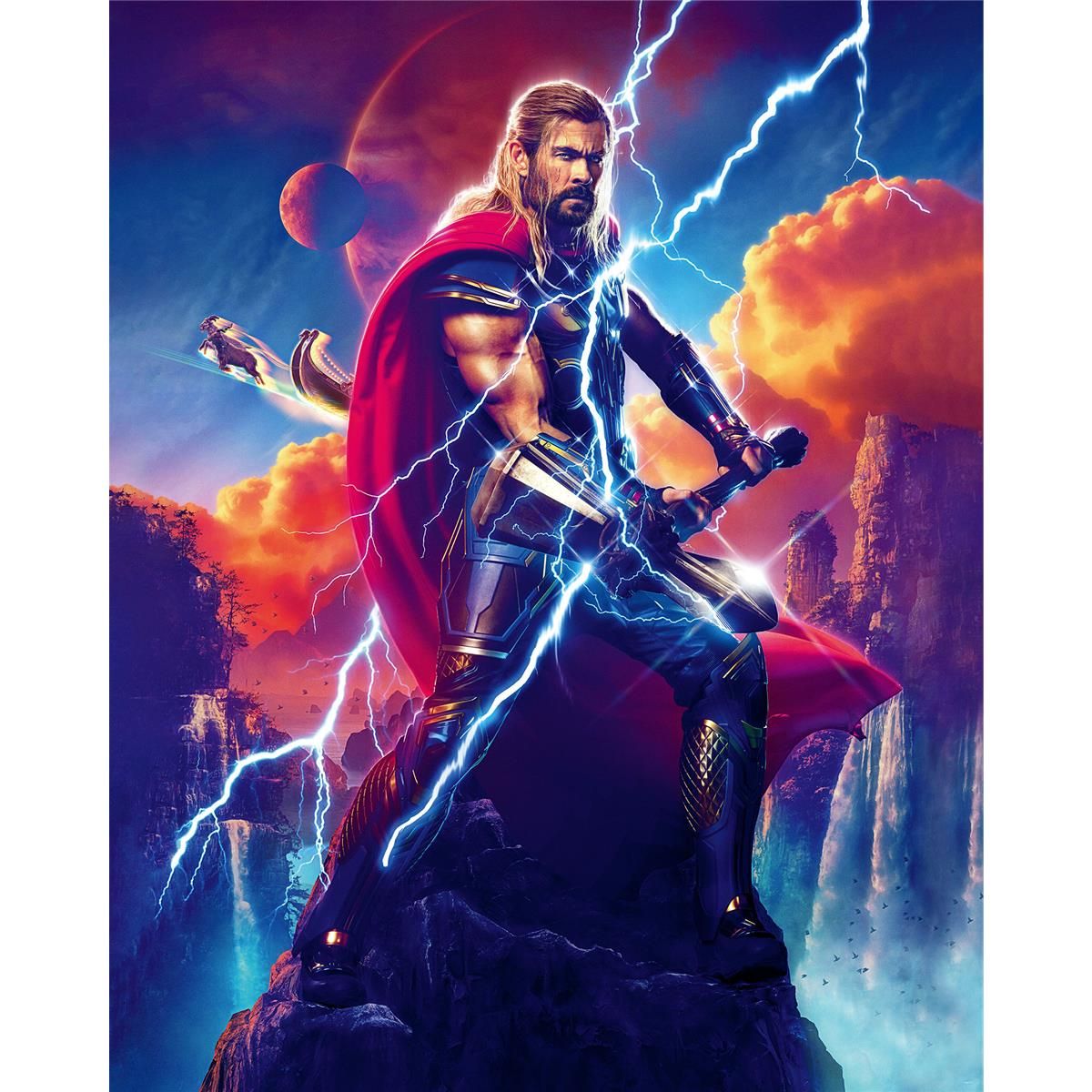Vlies Fototapete - Love and Thunder Adventure - Größe 200 x 250 cm