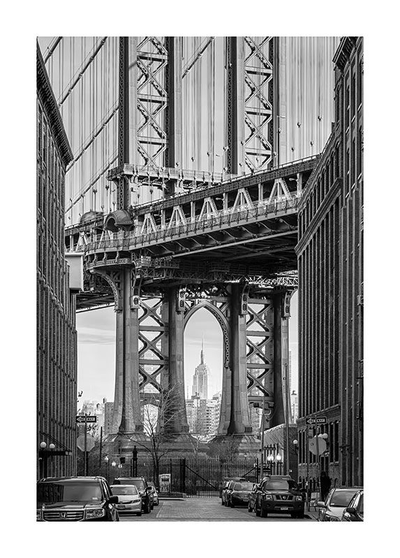 Komar Wandbild - Brooklyn Bridge - Größe: 40 x 50 cm