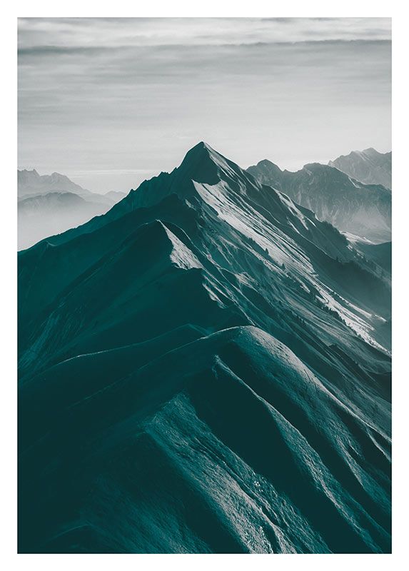 Komar Wandbild - Mountains Top - Größe: 30 x 40 cm