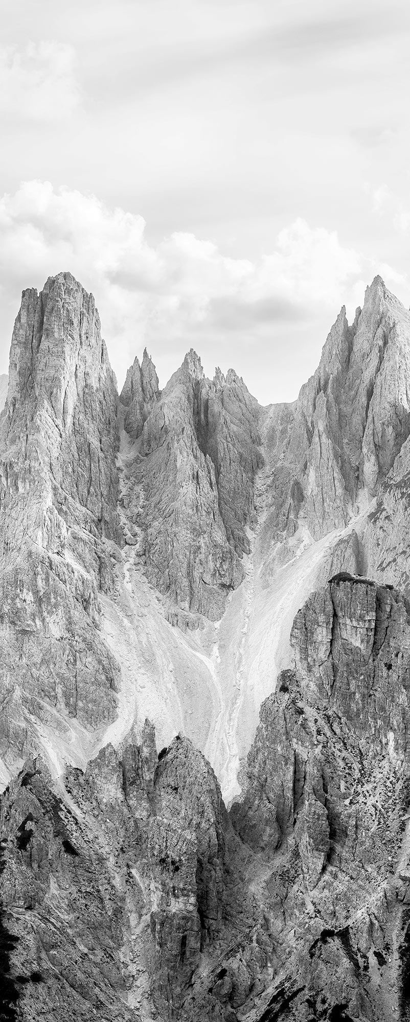 Vlies Fototapete - Peaks Panel - Größe 100 x 250 cm