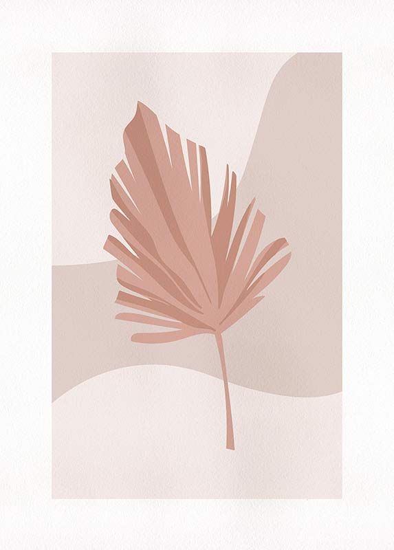 Komar Wandbild - Minimalist Leaf Lover  - Größe: 50 x 70 cm