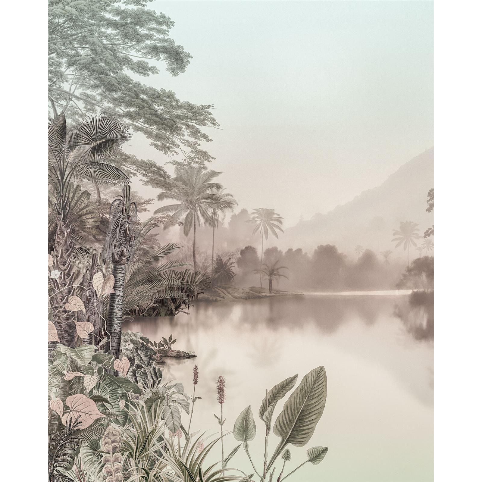 Vlies Fototapete - Lac des Palmiers  - Größe 200 x 250 cm