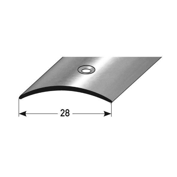 Übergangsprofil, Edelstahl poliert Edels.pol. SK 032243 270cm 270 x 2,8 x 1 cm