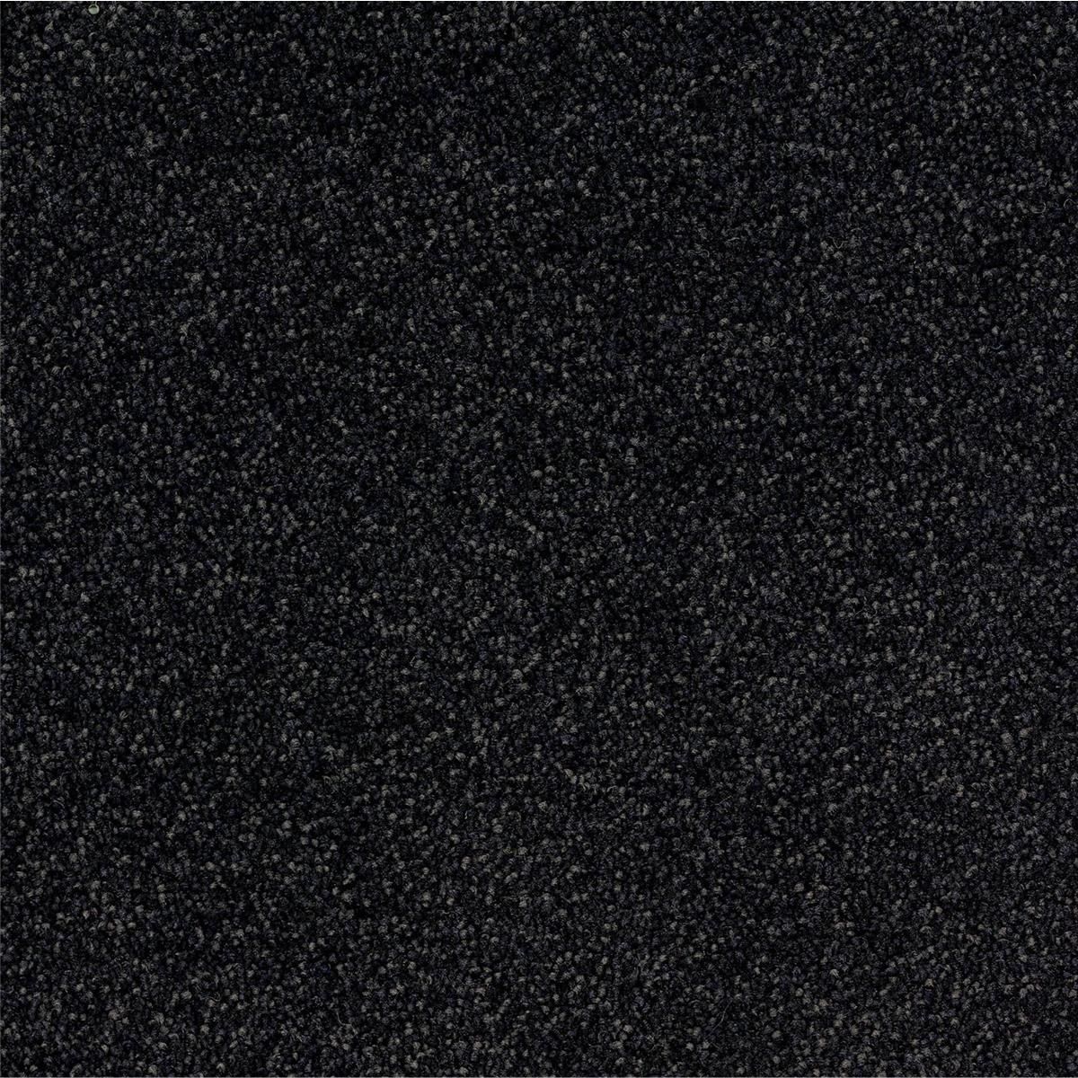 Teppichfliesen 50 x 50 cm Velours Arcade B023 9531 Schwarz Allover