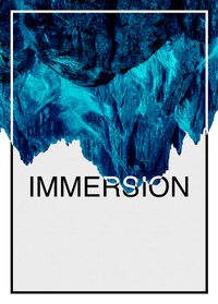 Komar Wandbild - Immersion Blue - Größe: 40 x 50 cm