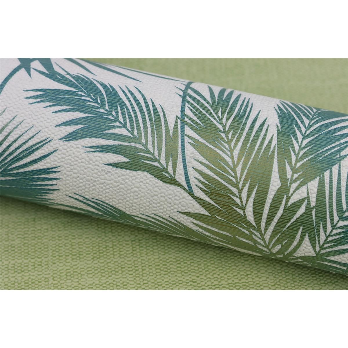 Tapete Culture Botanical Strukturtapete Helltürkis versetzter Ansatz 53 cm x 10,05 m