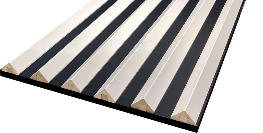 Wand- Akustikpaneel Sonoma Trapez mit 6 Lamellen V1 B/H 48,4 cm / 275 cm