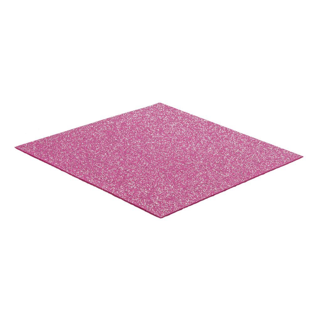 Messeboden Flacher-Nadelvlies-mit-Pailetten EXPOGLITTER Fushia 9302 ohne Schutzfolie - Rollenbreite 200 cm