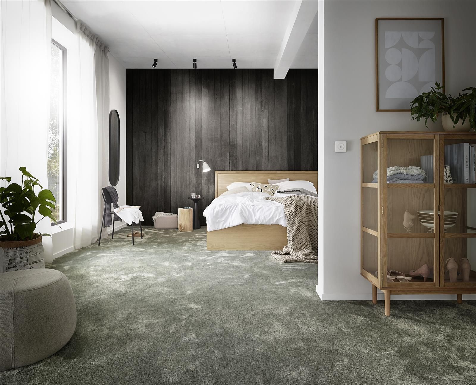 Teppichboden Vorwerk Amelie Weiß 6D04 - Rollenbreite 400 cm