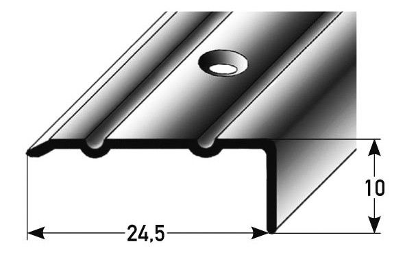 Winkelprofil gebohrt 10x24,5 100 x 2,5 cm