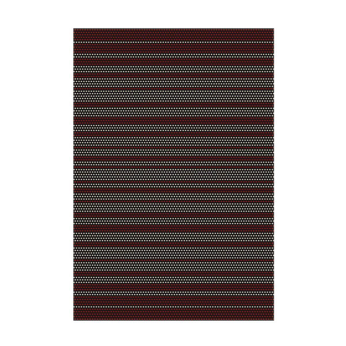 Teppich Ambience 8009 Schwarz / Rot / Weiß 200 cm x 300 cm