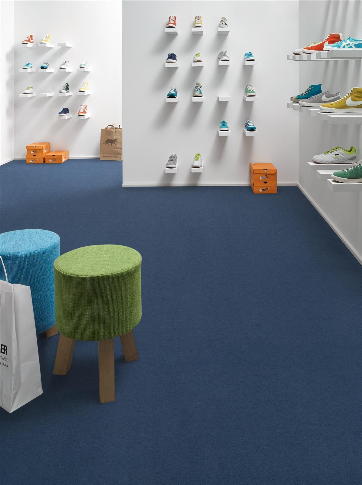 Teppichboden Vorwerk FORMA Velours Grau 9D60 - Rollenbreite 400 cm